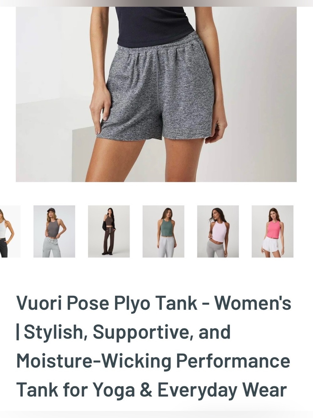 Vuori Pose Plyo Tank - Picture 3 of 7